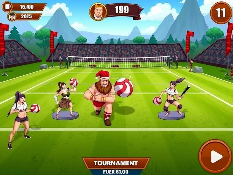Viking Volley Aces Tournament Gameplay